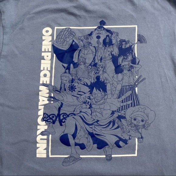 Uniqlo Other - SOLD One Piece x Uniqlo - Wano arc - baby blue T Shirt “Wanokuni”